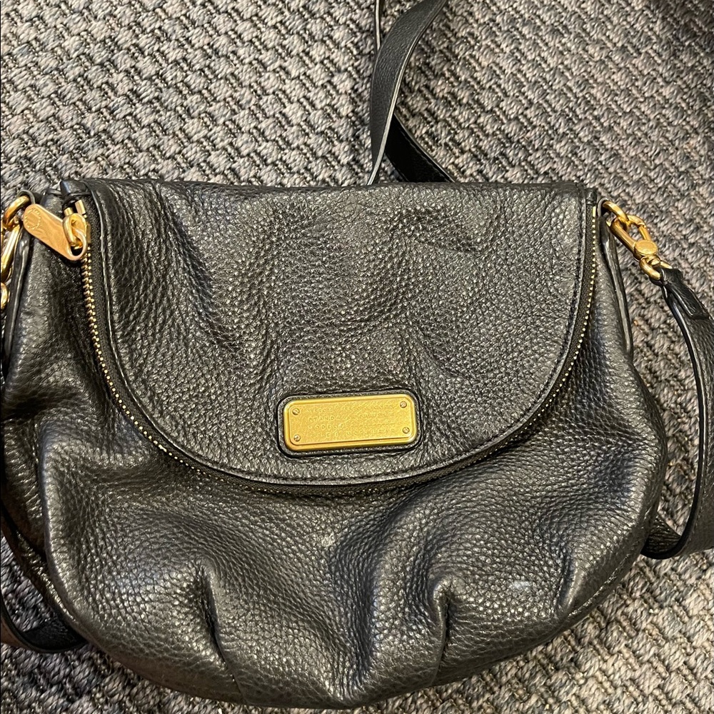 Marc by Marc Jacobs Black Pebbled Leather Crossbody Bag